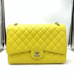 Chanel💛Yellow Caviar Maxi Classic💛